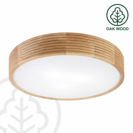 Brilagi - Plafoniera LED CARVALHO MODERN 3xE27/60W/230V Ø 47,5 cm rovere