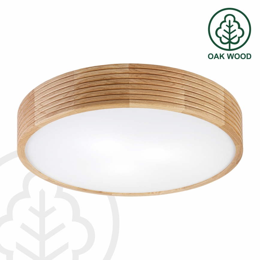 Brilagi - Plafoniera LED CARVALHO MODERN 3xE27/60W/230V Ø 47,5 cm rovere