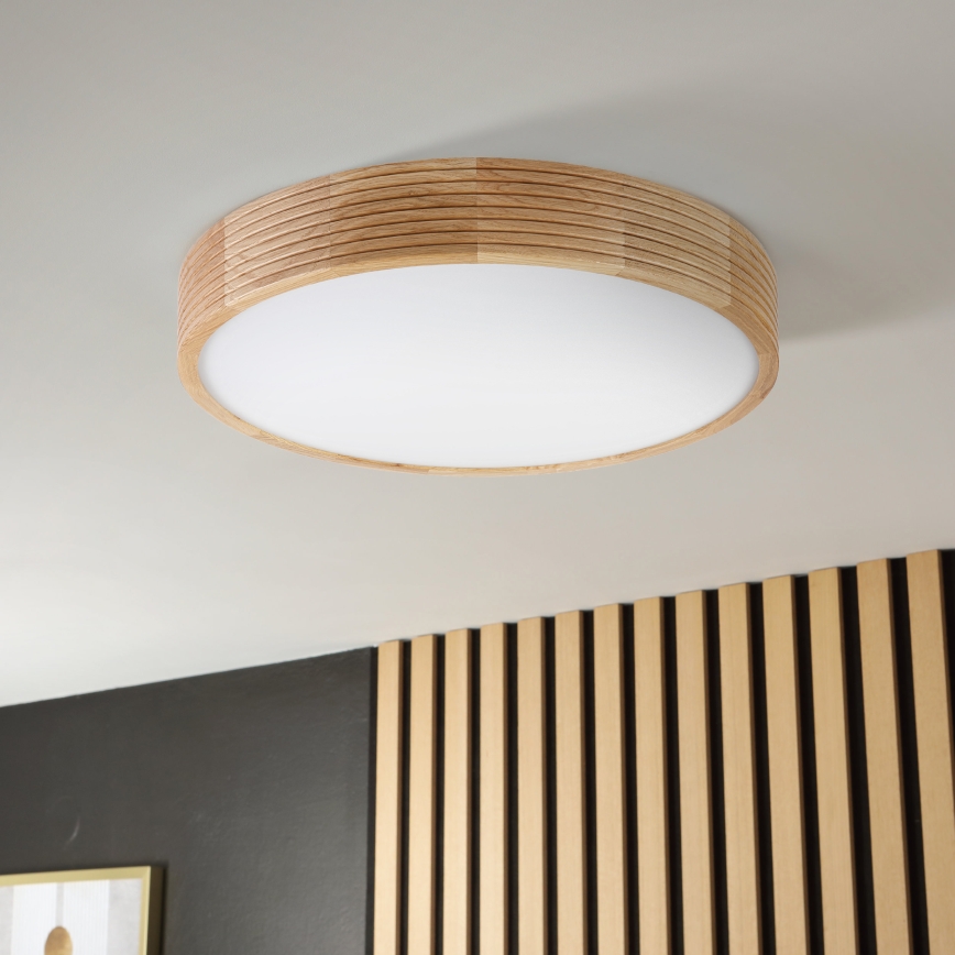 Brilagi - Plafoniera LED CARVALHO MODERN 3xE27/60W/230V Ø 47,5 cm rovere