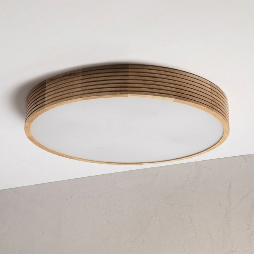 Brilagi - Plafoniera LED CARVALHO MODERN 4xE27/60W/230V rovere Ø 57,5 cm