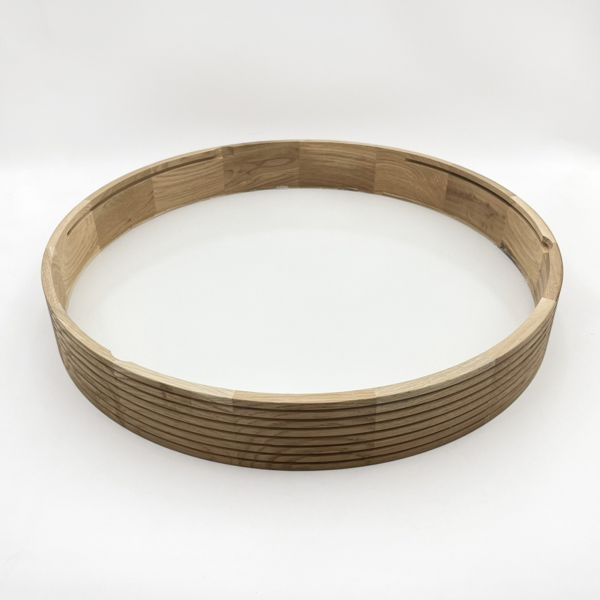 Brilagi - Plafoniera LED CARVALHO MODERN 4xE27/60W/230V rovere Ø 57,5 cm