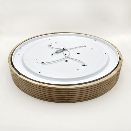 Brilagi - Plafoniera LED CARVALHO MODERN 4xE27/60W/230V rovere Ø 57,5 cm