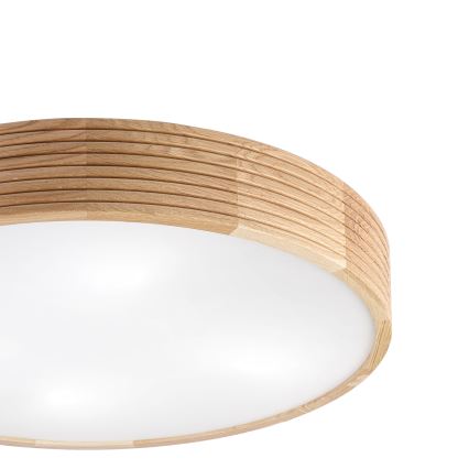 Brilagi - Plafoniera LED CARVALHO MODERN 4xE27/60W/230V rovere Ø 57,5 cm
