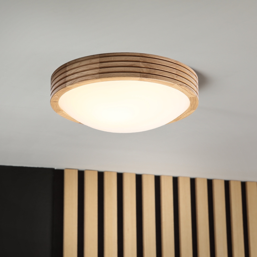 Brilagi - Plafoniera LED CARVALHO MODERN SLIM 1xE27/60W/230V Ø 27,5 cm rovere