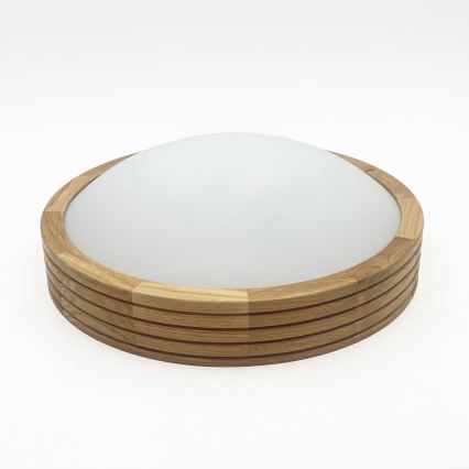 Brilagi - Plafoniera LED CARVALHO MODERN SLIM 1xE27/60W/230V Ø 27,5 cm rovere