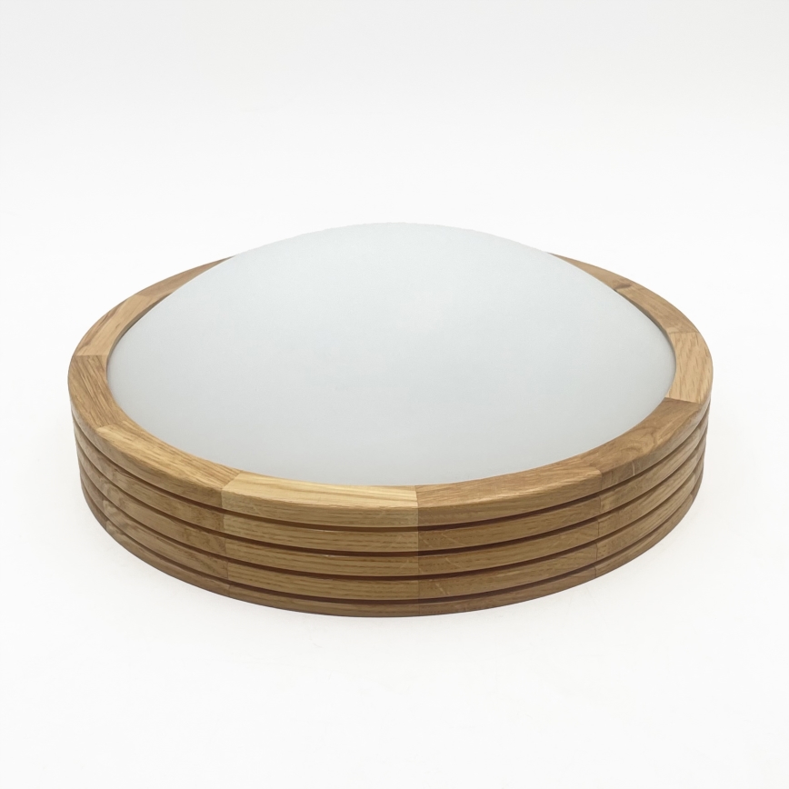 Brilagi - Plafoniera LED CARVALHO MODERN SLIM 1xE27/60W/230V Ø 27,5 cm rovere