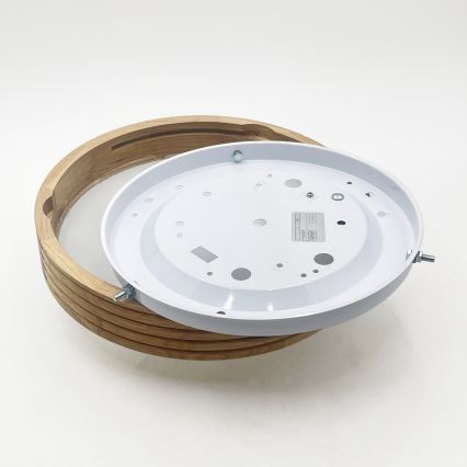 Brilagi - Plafoniera LED CARVALHO MODERN SLIM 1xE27/60W/230V Ø 27,5 cm rovere