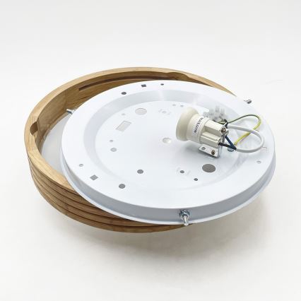 Brilagi - Plafoniera LED CARVALHO MODERN SLIM 1xE27/60W/230V Ø 27,5 cm rovere