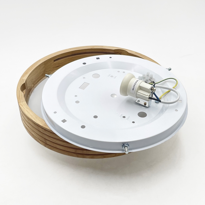 Brilagi - Plafoniera LED CARVALHO MODERN SLIM 1xE27/60W/230V Ø 27,5 cm rovere