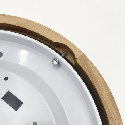 Brilagi - Plafoniera LED CARVALHO MODERN SLIM 1xE27/60W/230V Ø 27,5 cm rovere