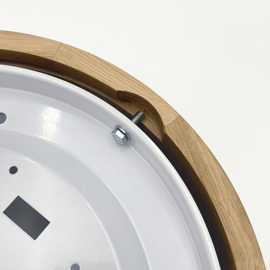 Brilagi - Plafoniera LED CARVALHO MODERN SLIM 1xE27/60W/230V Ø 27,5 cm rovere