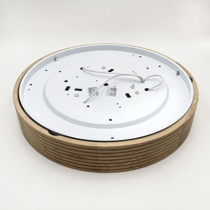 Brilagi - Plafoniera LED CARVALHO MODERN SLIM 3xE27/60W/230V Ø 47,5 cm rovere