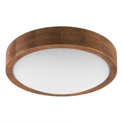 Brilagi - Plafoniera LED CARVALHO SLIM 1xE27/15W/230V rovere ciliegio Ø 27 cm