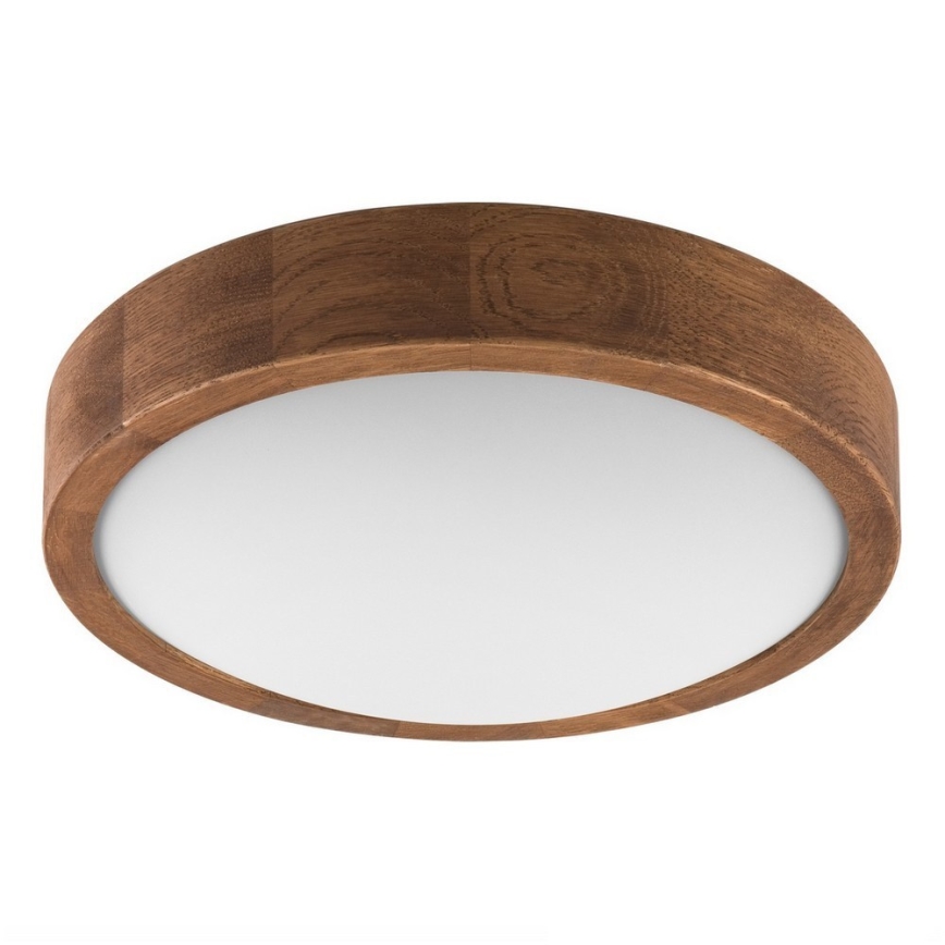 Brilagi - Plafoniera LED CARVALHO SLIM 1xE27/15W/230V rovere ciliegio Ø 27 cm