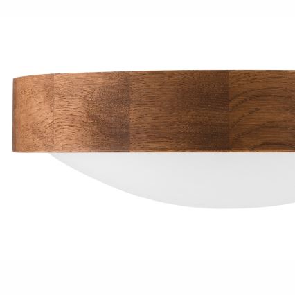 Brilagi - Plafoniera LED CARVALHO SLIM 1xE27/15W/230V rovere ciliegio Ø 27 cm