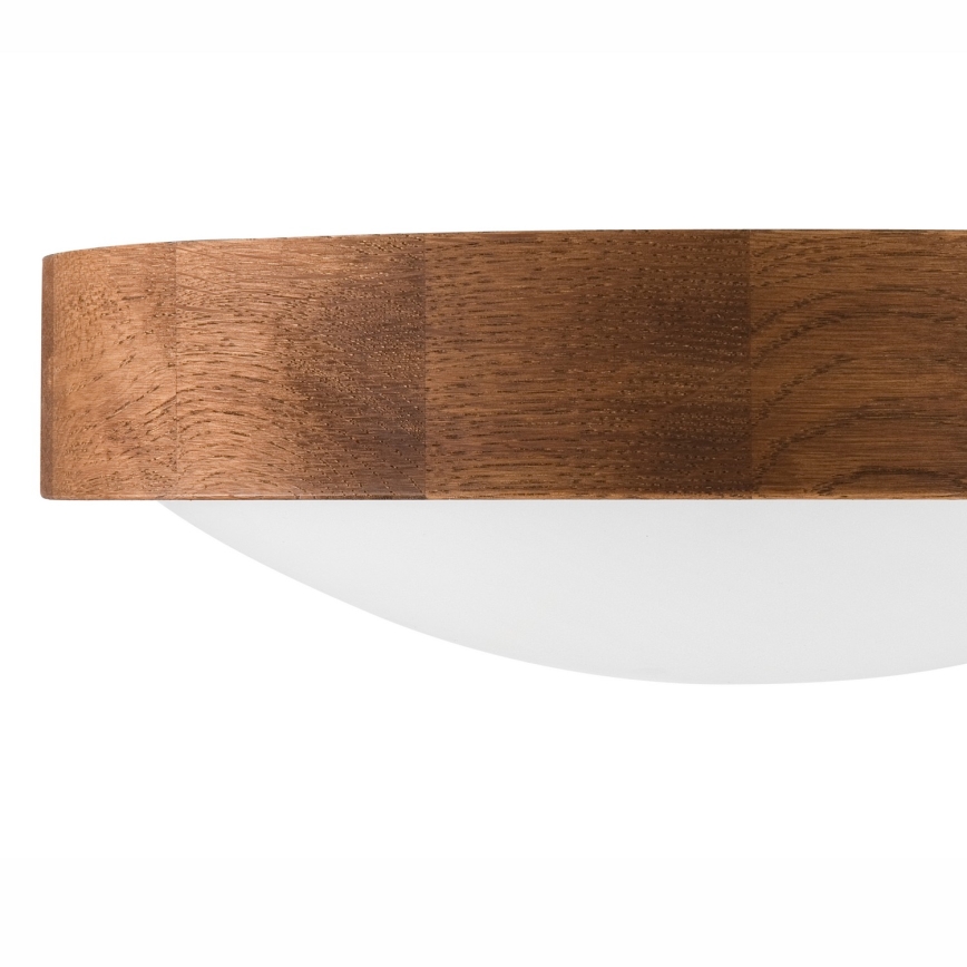 Brilagi - Plafoniera LED CARVALHO SLIM 1xE27/15W/230V rovere ciliegio Ø 27 cm