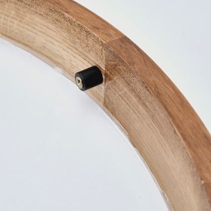 Brilagi - Plafoniera LED CARVALHO SLIM 2xE27/15W/230V rovere/ciliegio Ø 37 cm