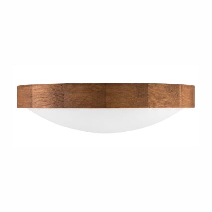 Brilagi - Plafoniera LED CARVALHO SLIM 2xE27/15W/230V rovere/ciliegio Ø 37 cm