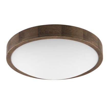 BRILAGI - Plafoniera LED CARVALHO SLIM 2xE27/15W/230V rovere/noce Ø 37 cm