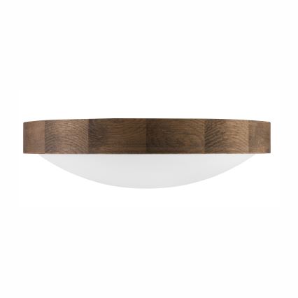 BRILAGI - Plafoniera LED CARVALHO SLIM 2xE27/15W/230V rovere/noce Ø 37 cm