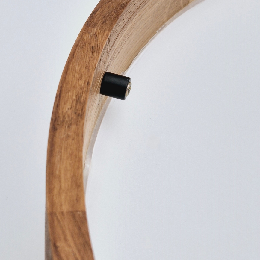 Brilagi - Plafoniera LED CARVALHO SLIM 3xE27/15W/230V, finitura rovere-ciliegio, Ø 47 cm