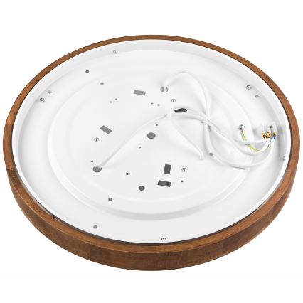 Brilagi - Plafoniera LED CARVALHO SLIM 3xE27/15W/230V, finitura rovere-ciliegio, Ø 47 cm
