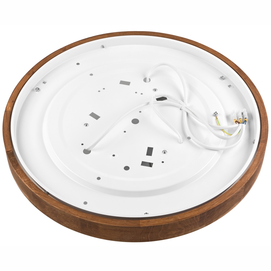 Brilagi - Plafoniera LED CARVALHO SLIM 3xE27/15W/230V, finitura rovere-ciliegio, Ø 47 cm