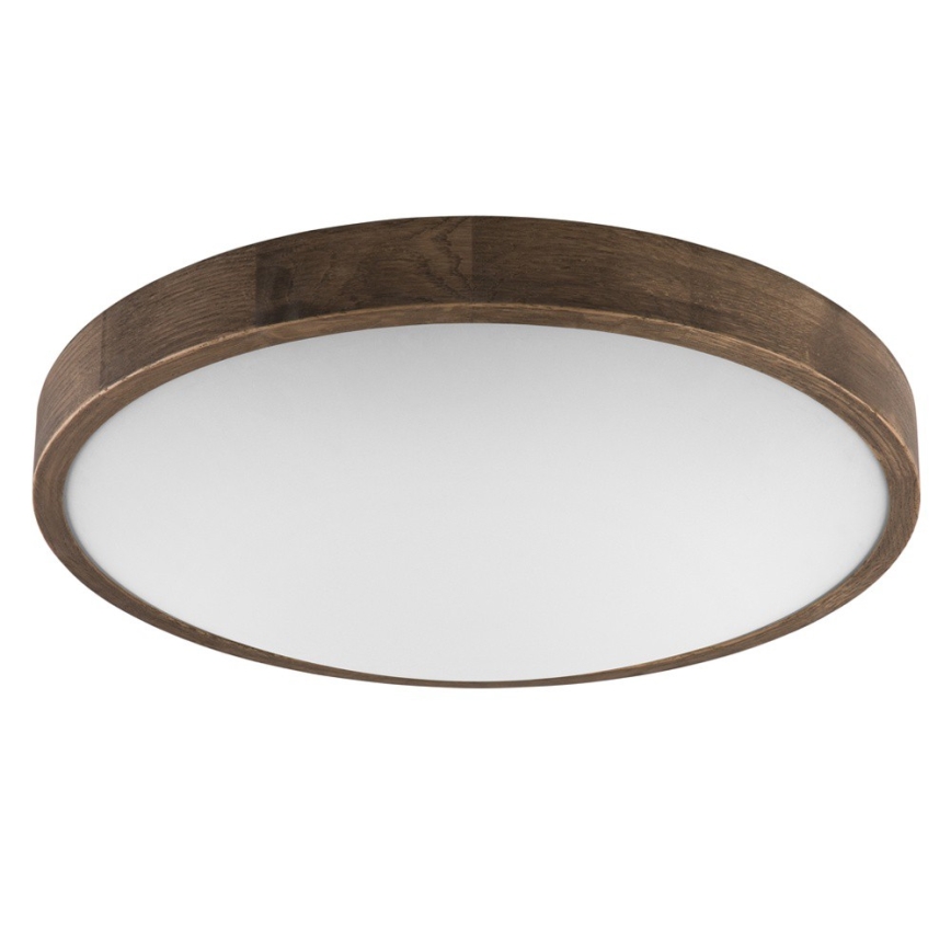 Brilagi - Plafoniera LED CARVALHO SLIM 3xE27/15W/230V rovere-noce Ø 47 cm