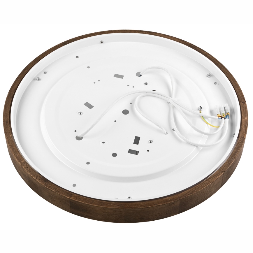 Brilagi - Plafoniera LED CARVALHO SLIM 3xE27/15W/230V rovere-noce Ø 47 cm