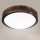 Brilagi - Plafoniera LED CARVALHO SLIM SMOKEY LED/20W/230V rovere Ø 27,5 cm