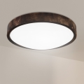 Brilagi - Plafoniera LED CARVALHO SLIM SMOKEY LED/36W/230V rovere Ø 37,5 cm