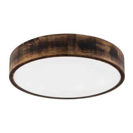 Brilagi - Plafoniera LED CARVALHO SMOKEY LED/36W/230V, finitura in rovere, diam. 47,5 cm