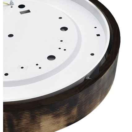 Brilagi - Plafoniera LED CARVALHO SMOKEY LED/36W/230V, finitura in rovere, diam. 47,5 cm
