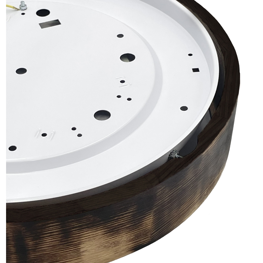 Brilagi - Plafoniera LED CARVALHO SMOKEY LED/36W/230V, finitura in rovere, diam. 47,5 cm