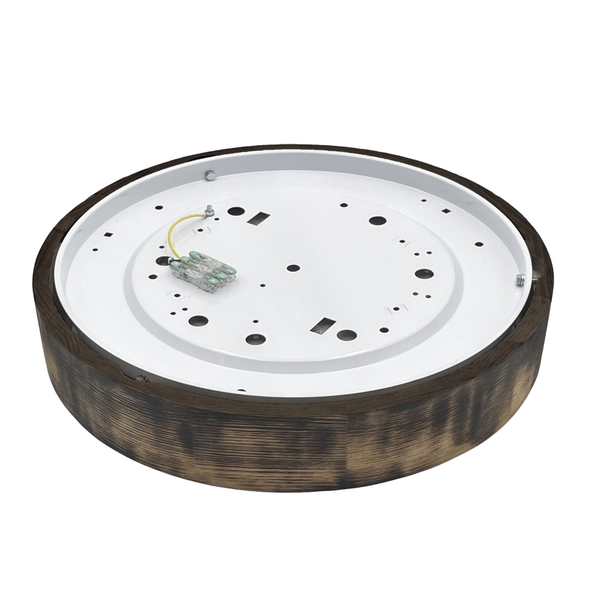 Brilagi - Plafoniera LED CARVALHO SMOKEY LED/36W/230V, finitura in rovere, diam. 47,5 cm