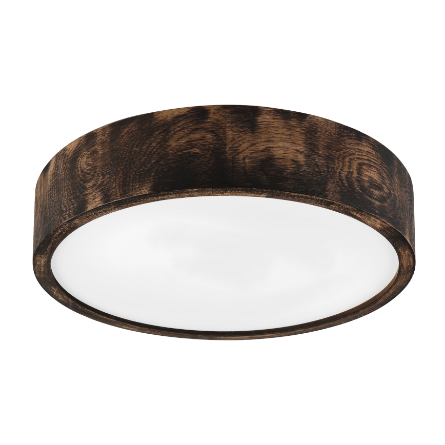 Brilagi - Plafoniera LED CARVALHO SMOKEY LED/36W/230V rovere, diam. 37,5 cm