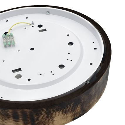 Brilagi - Plafoniera LED CARVALHO SMOKEY LED/36W/230V rovere, diam. 37,5 cm