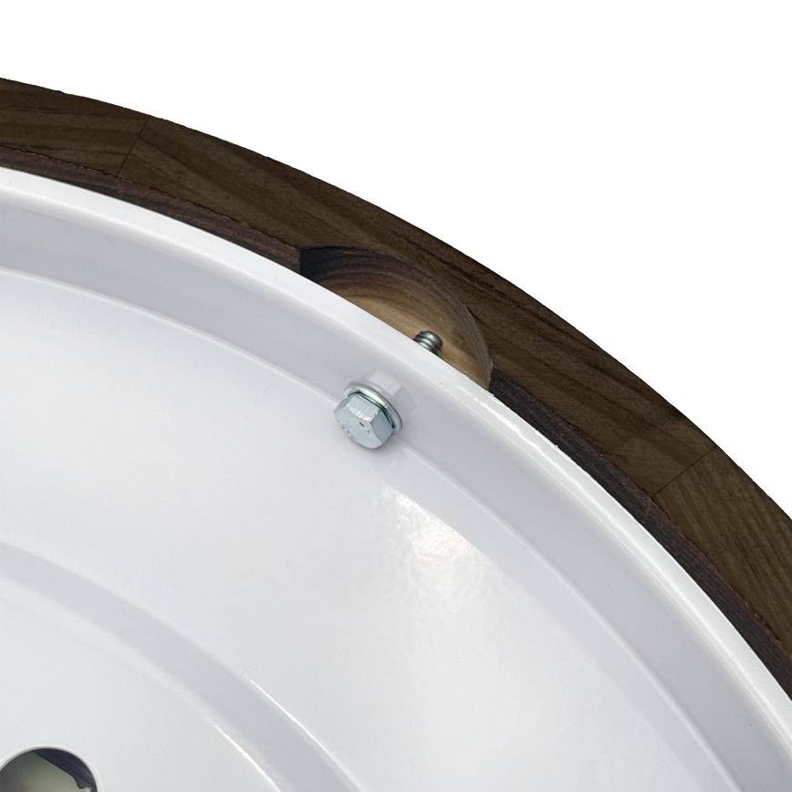 Brilagi - Plafoniera LED CARVALHO SMOKEY LED/36W/230V rovere, diam. 37,5 cm