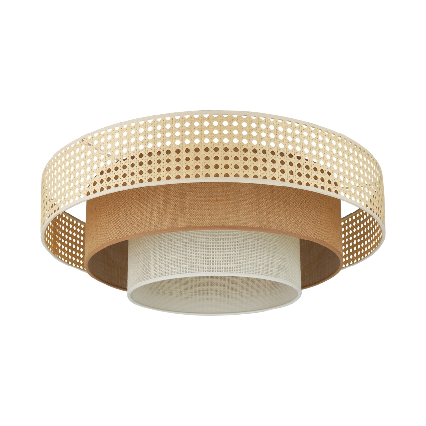Brilagi - Plafoniera LED CEDAR LUNETA LED/26W/230V beige/marrone/color crema