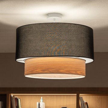 Brilagi - Plafoniera LED CERIA 1x E27/60W/230V Ø 50 cm bianco/nero/beige