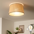 Brilagi - Plafoniera LED CERIA 1xE27/40W/230V, diametro 35 cm, beige