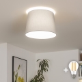 Brilagi - Plafoniera LED CERIA 1xE27/40W/230V Ø 30 cm grigia