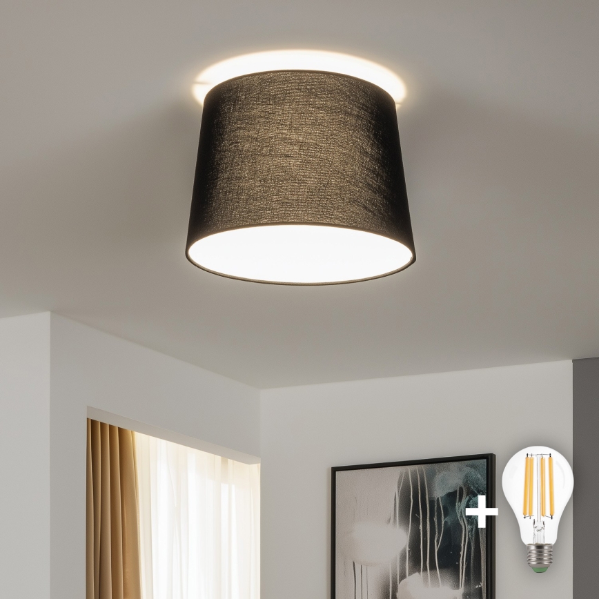 Brilagi - Plafoniera LED CERIA 1xE27/40W/230V Ø 30 cm nera