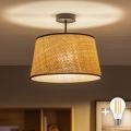 BRILAGI - Plafoniera LED CERIA 1xE27/60W/230V Ø 35 cm nero/beige