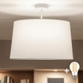 Brilagi - Plafoniera LED CERIA 1xE27/60W/230V Ø 45 cm bianca