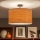 Brilagi - Plafoniera LED CERIA 1xE27/60W/230V Ø 45 cm nero/beige