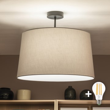 Brilagi - Plafoniera LED CERIA 1xE27/60W/230V Ø 45 cm nero/grigio