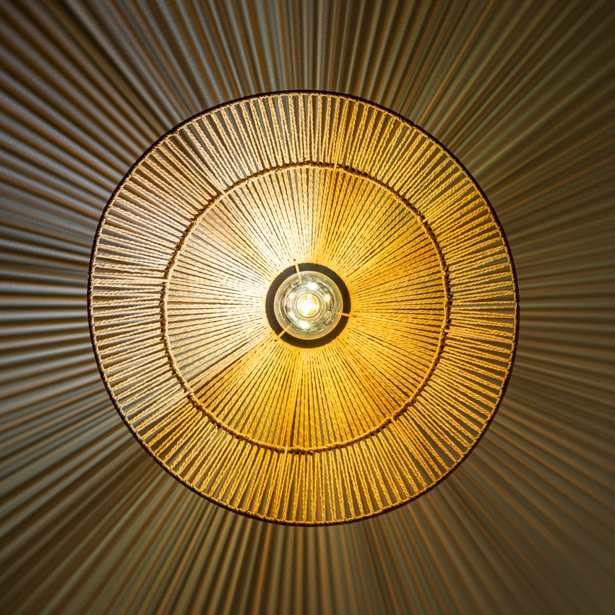 Brilagi - Plafoniera LED CERIA BOHO 1xE27/40W/230V diametro 50 cm marrone