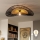 Brilagi - Plafoniera LED CERIA BOHO 1xE27/40W/230V Ø 50 cm nero/marrone/rovere