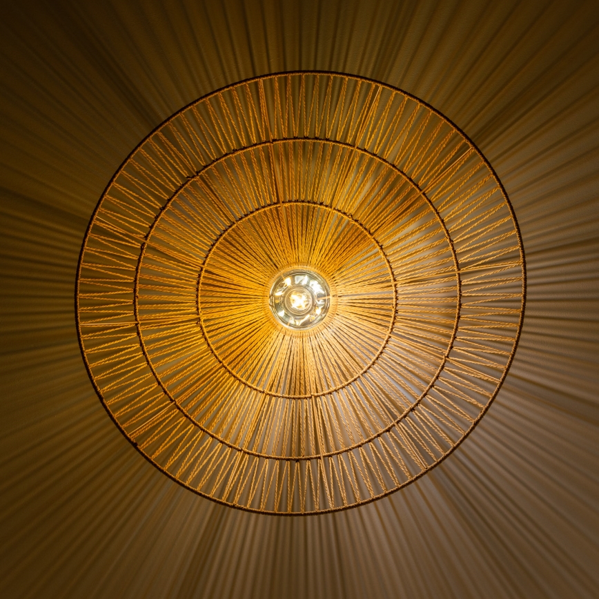 Brilagi - Plafoniera LED CERIA BOHO 1xE27/40W/230V Ø 70 cm marrone